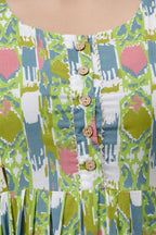 Beige Printed Pure Rayon Cotton Mateniry And Feeding Kurta