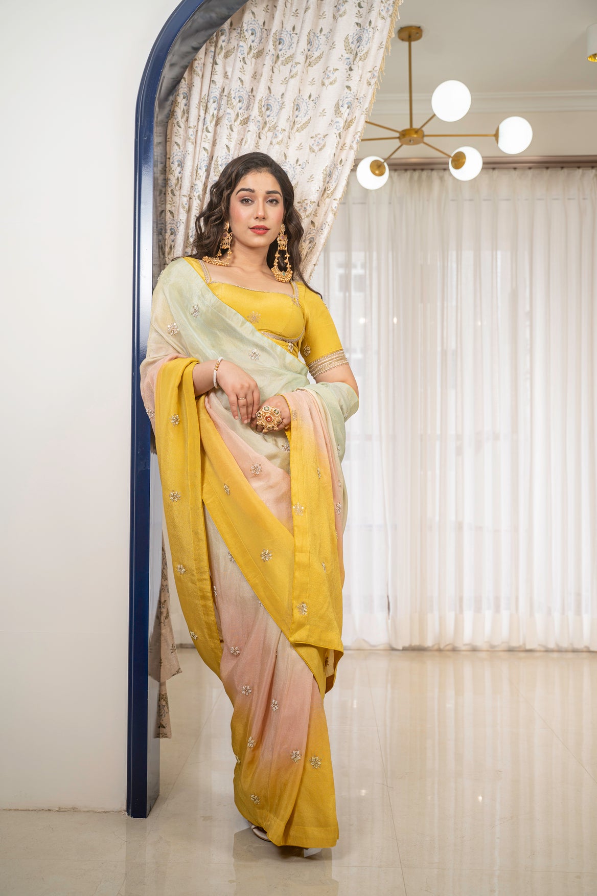 Fashion4word Estelle Ombre Premium Saree