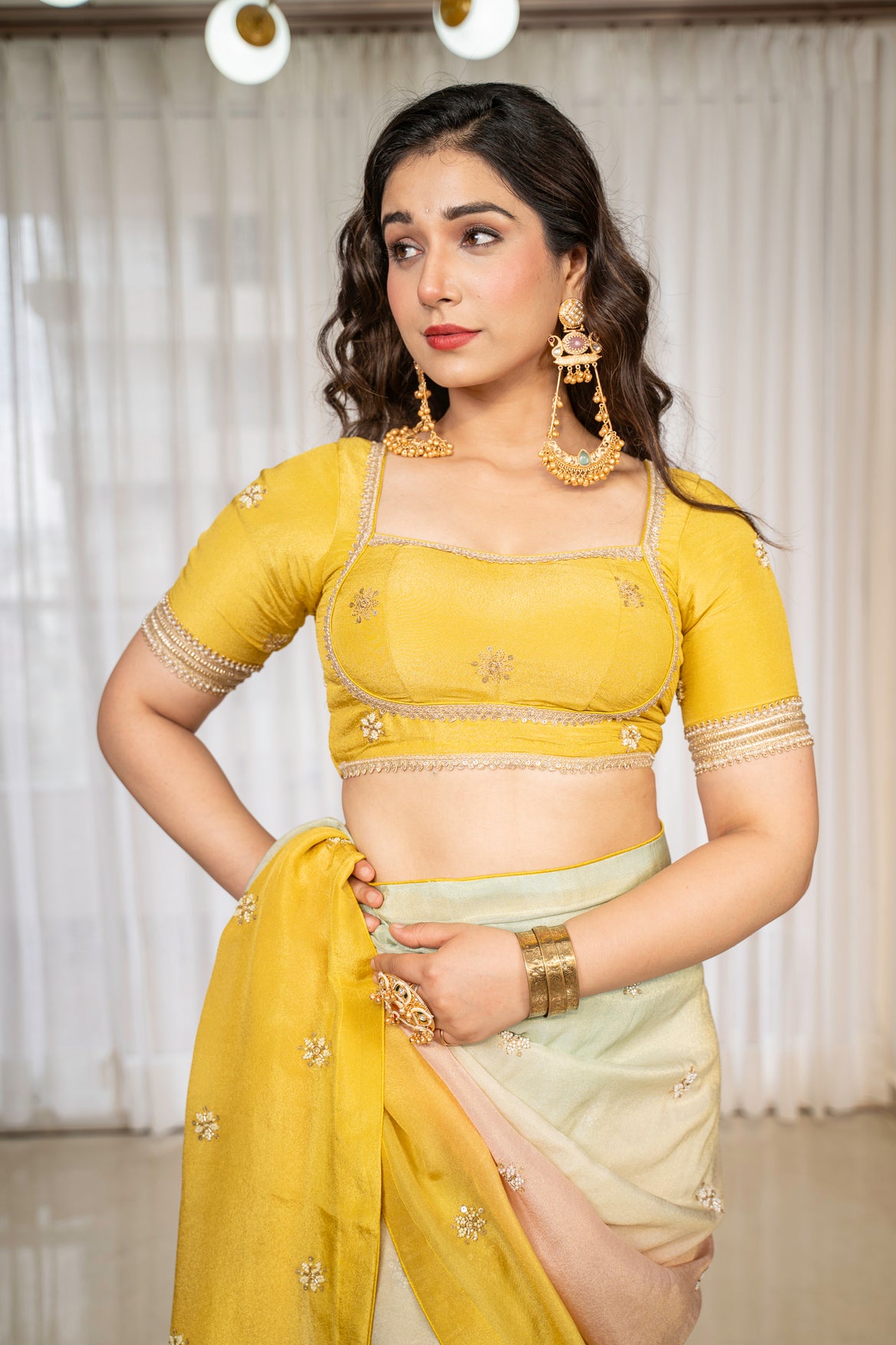 Fashion4word Estelle Ombre Premium Saree